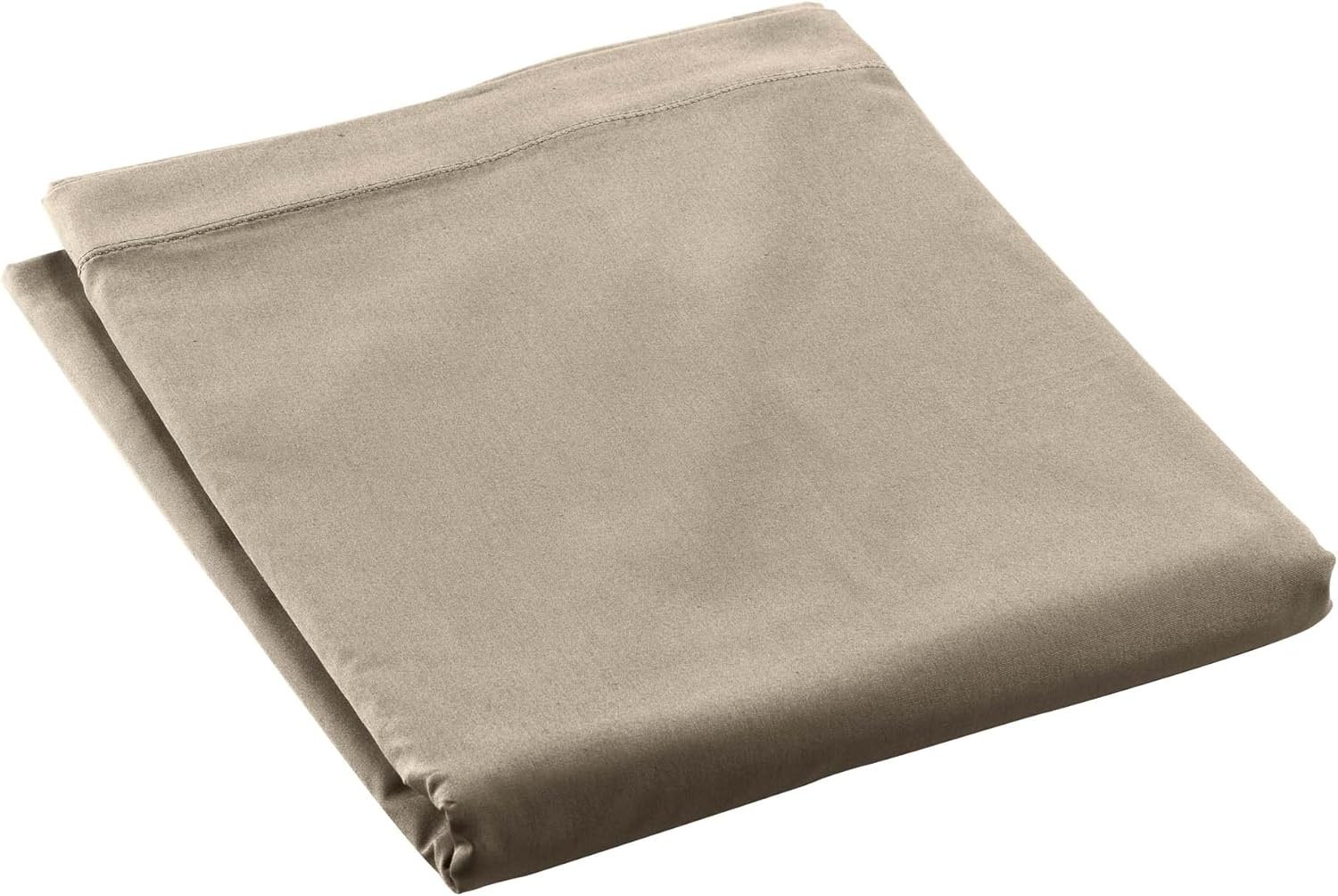 Drap Plat Percaline Douceur d'Intérieur 240 x 300 cm Sable Beige