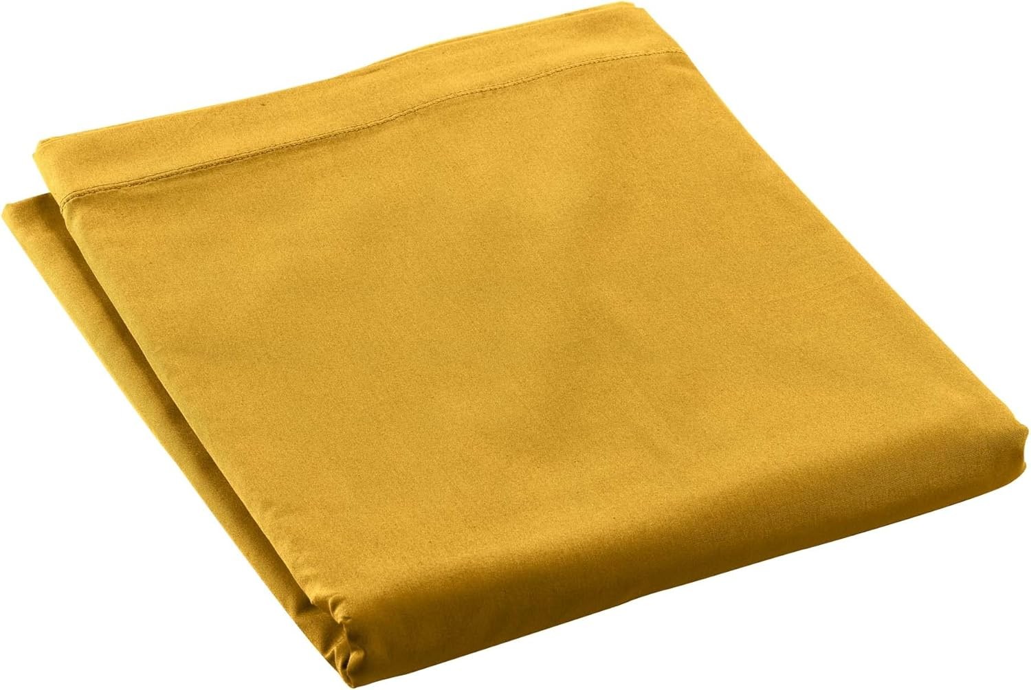 Drap Plat Percaline Douceur d'Intérieur 240 x 300 cm Curry Jaune