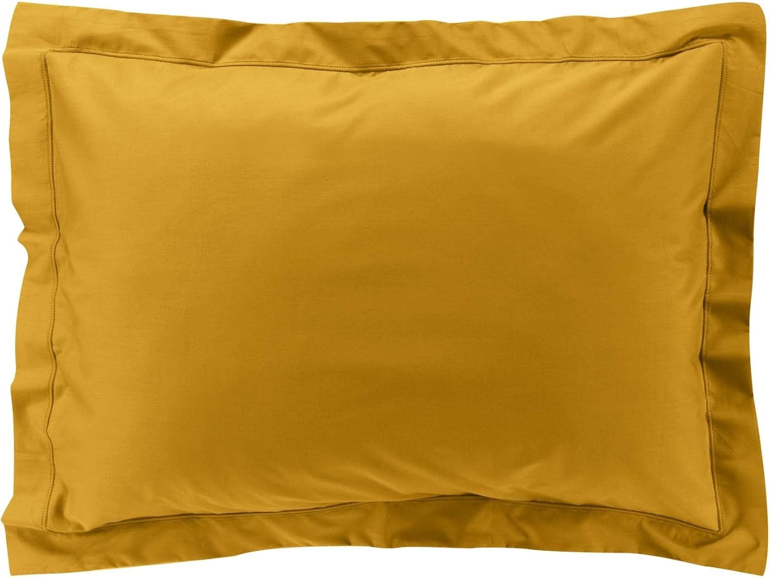 Taie D'oreiller Rectangle 50x70 cm Percaline Douceur d'Intérieur Curry Jaune