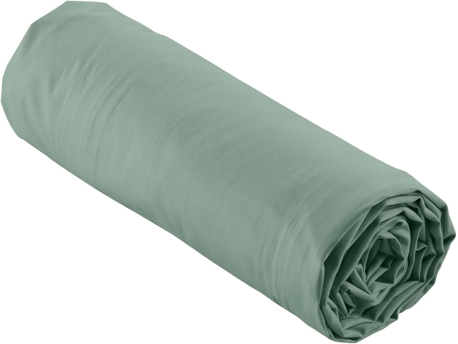 Drap Housse Percaline Douceur d'Intérieur 160x200 cm Tilleul Vert