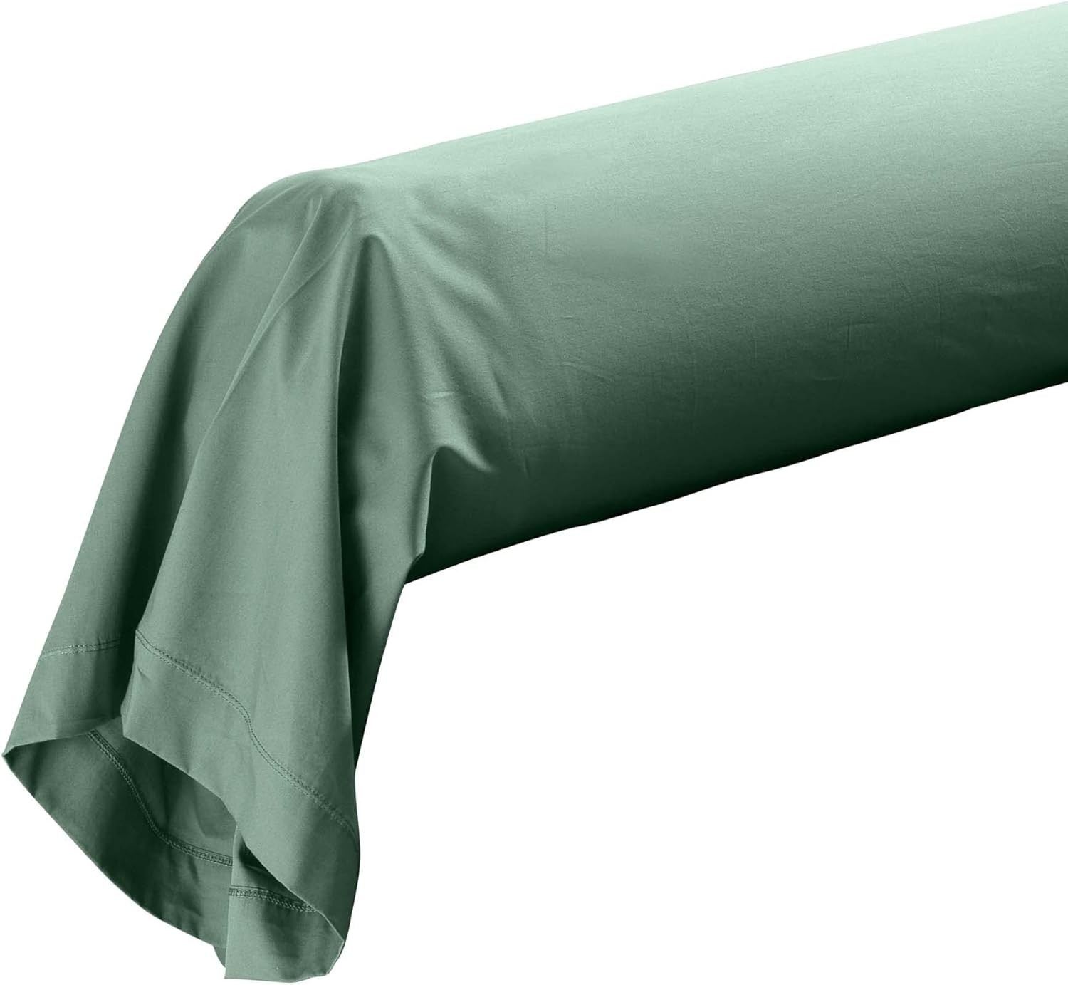 Taie de Traversin 85x185 cm Percaline Douceur d'Intérieur Tilleul Vert