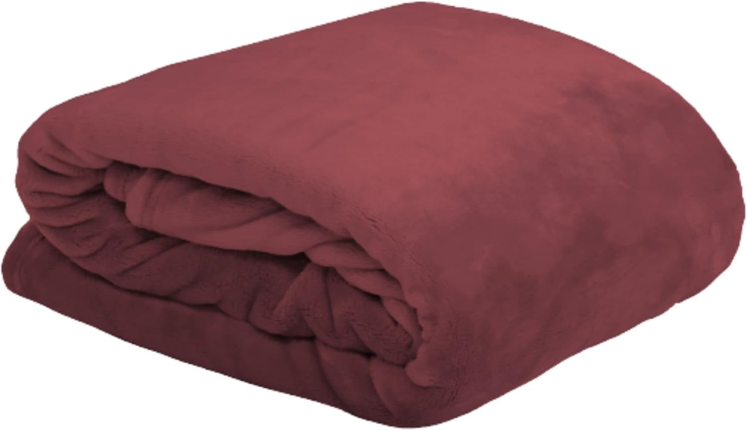 Plaid Doudou Stof Lovely Casa Polaire Doux 130x160 cm Marsala