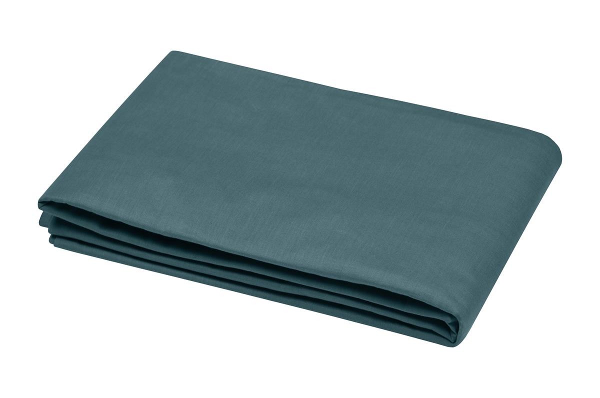 Drap Plat vert Coton 240 x 300 cm 57 Fils  Eden