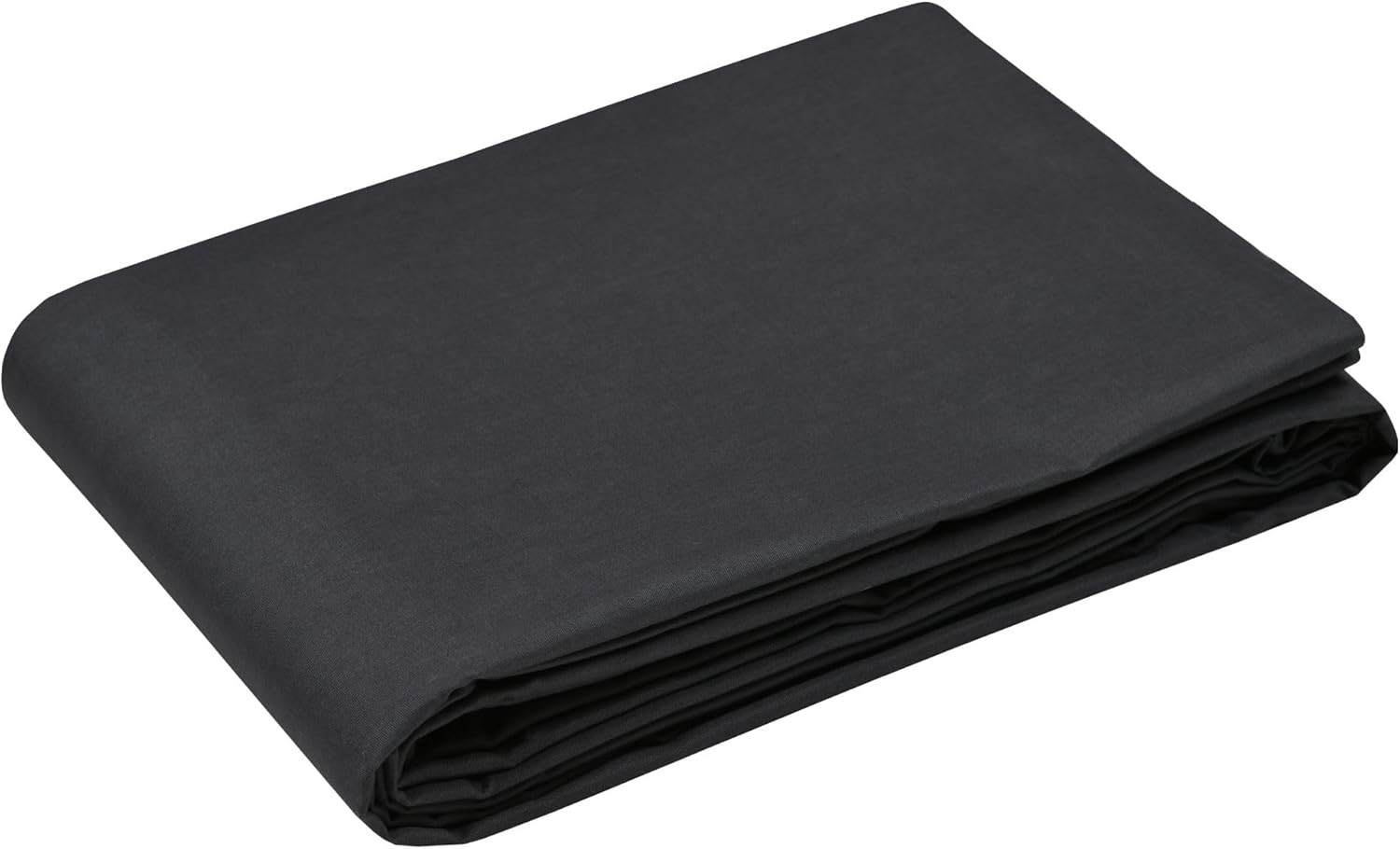 Stof - Housse de couette Coton 260 x 240 cm 78 Fils  Elysée Percale Anthracite