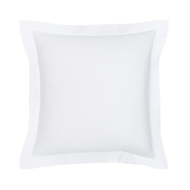 Taie d'oreiller 63x63 cm Coton Today Craie Essential (Blanc)