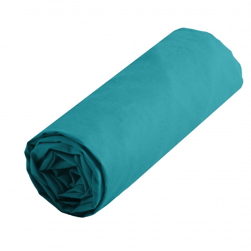 Drap housse 160x200 bleu