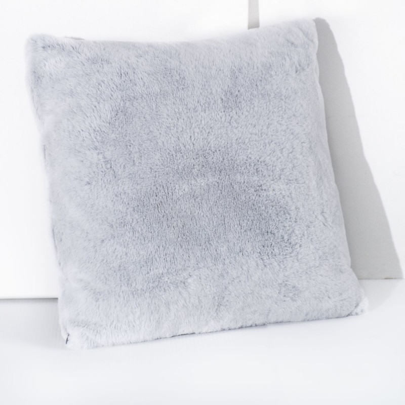 Coussin - gris en coton 45x45 cm uni