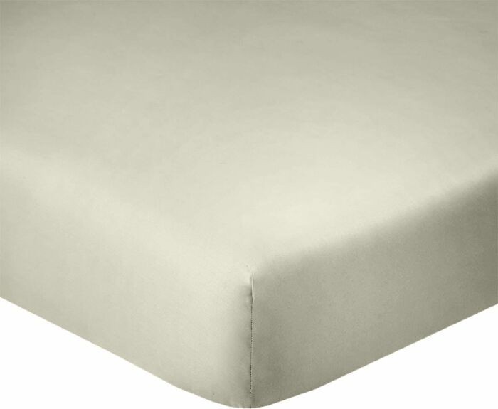 Drap Housse - Blanc, 160 x 200 cm - Coupes de 35 cm pour Matelas